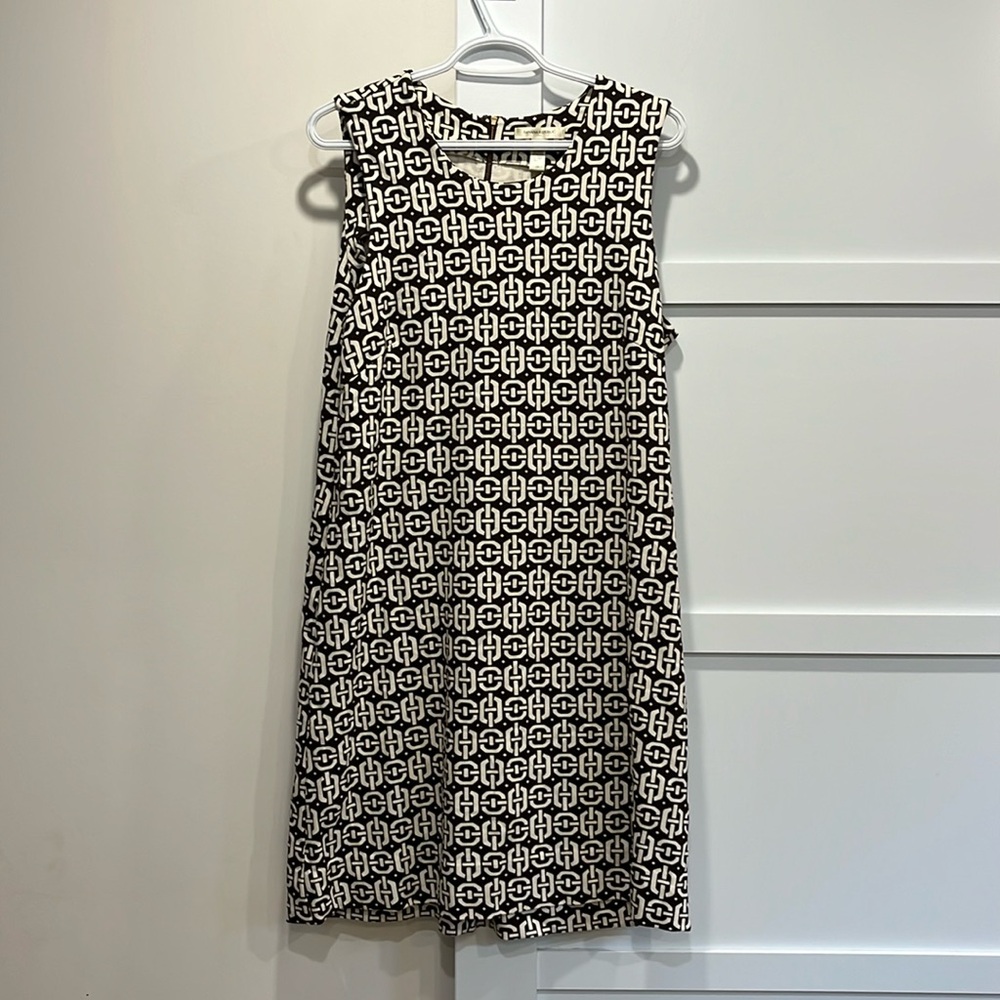 Brown and Cream Banana Republic Dress
